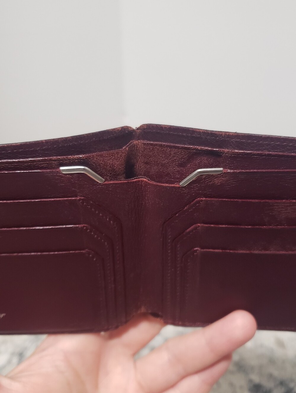 Cartier Must Black Calfskin Bifold Leather Wallet - Picture 6 of 11
